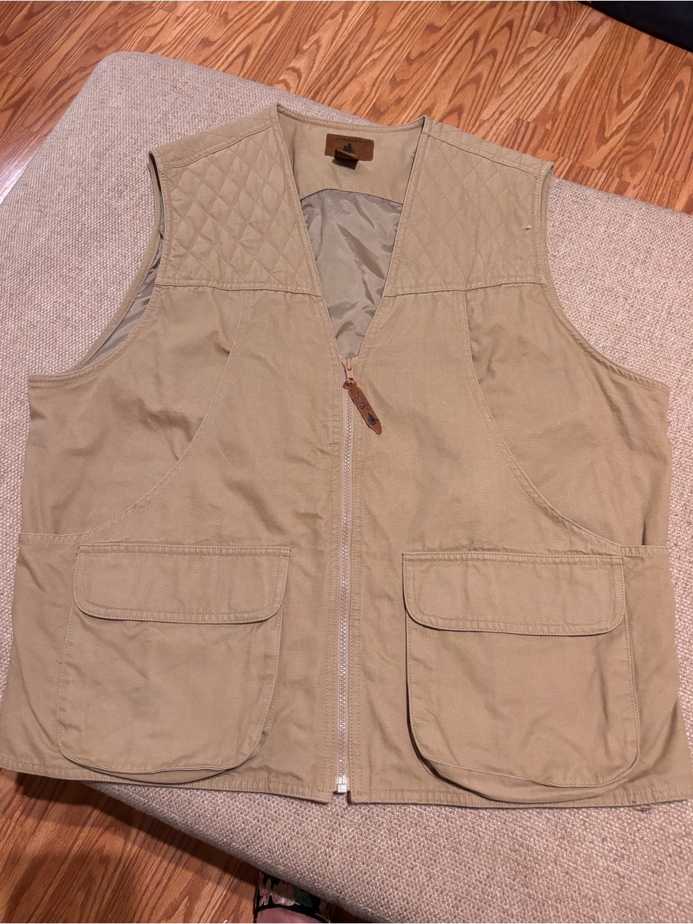 St John’s Bay Men’s Fishing/Hunting Quilted Khaki Vest